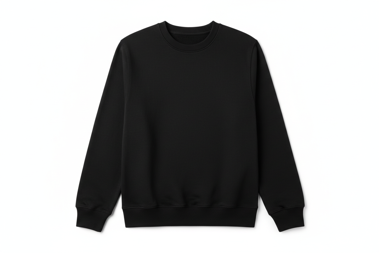 black crewneck