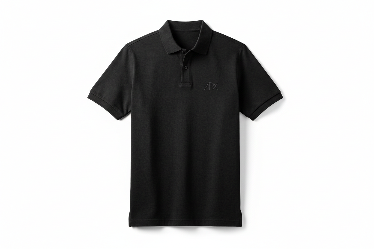 black custom polo