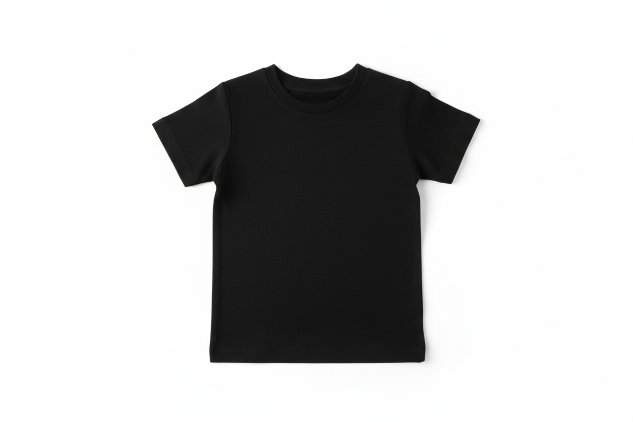 black infant shirt