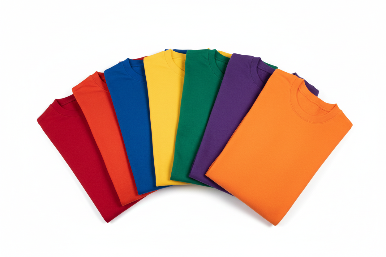 blank multicolor crewnecks