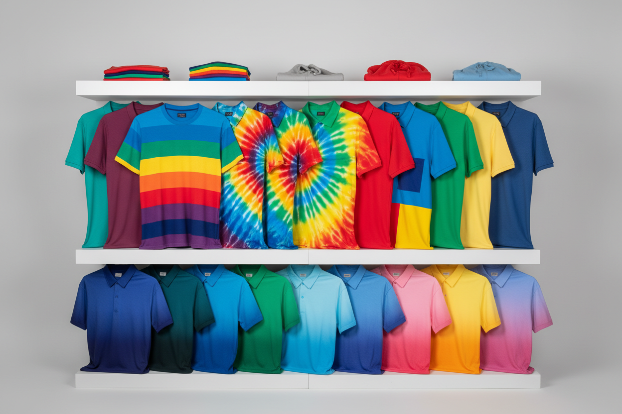 image of multicolor shirts