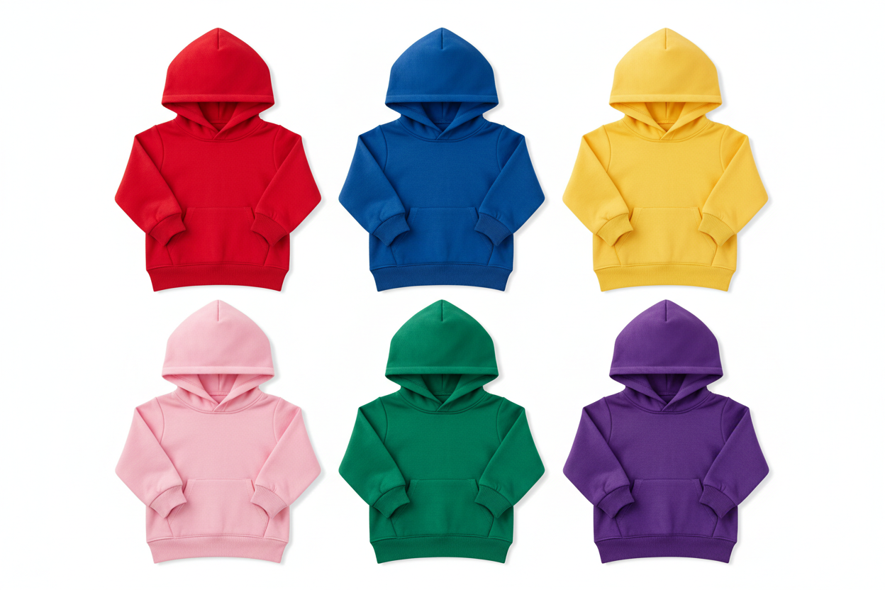 multicolor blank infant hoodies