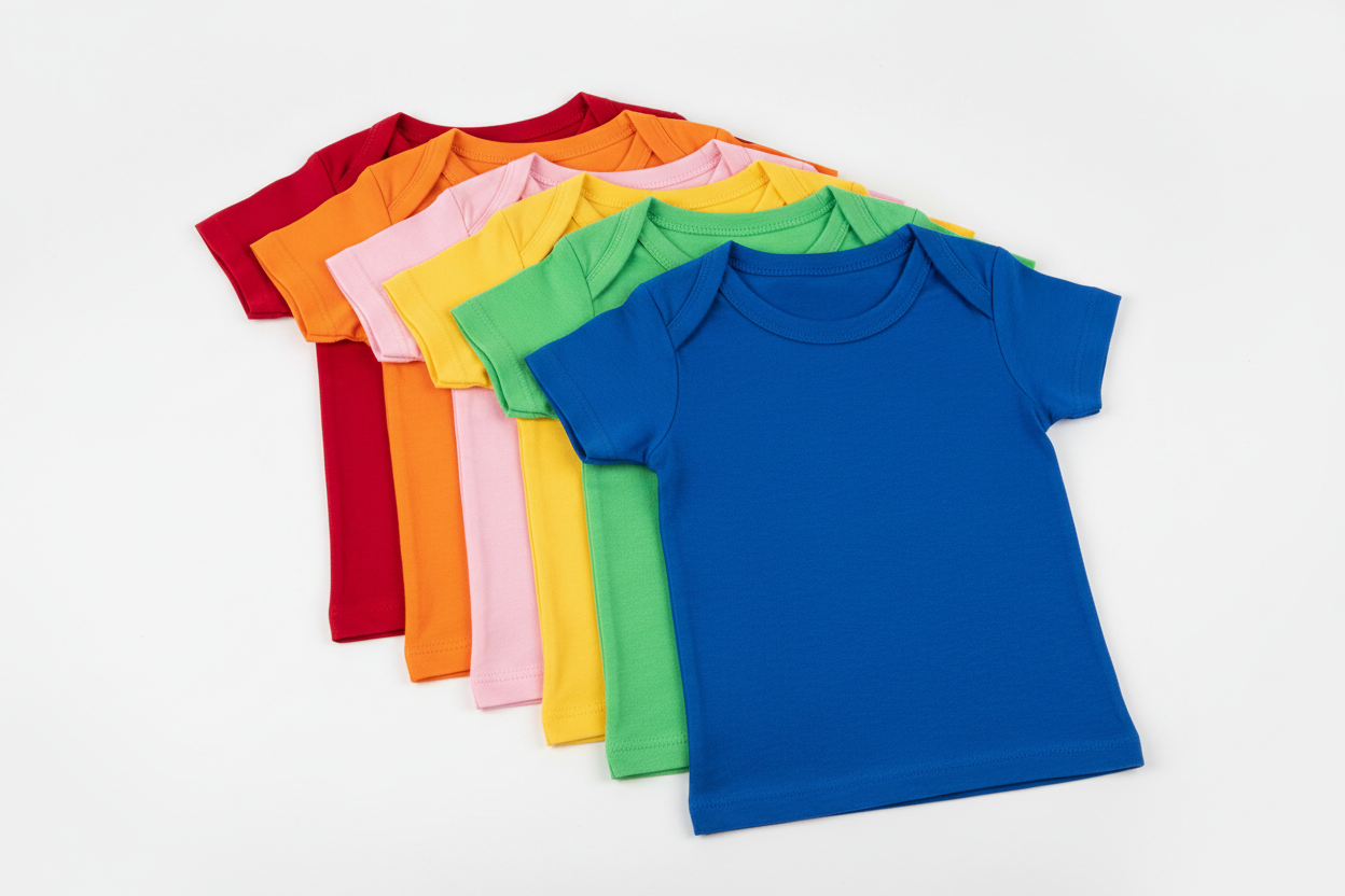 multicolor blank infant shirts