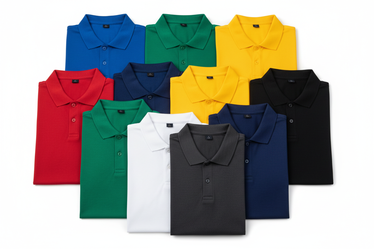 multicolor blank polos