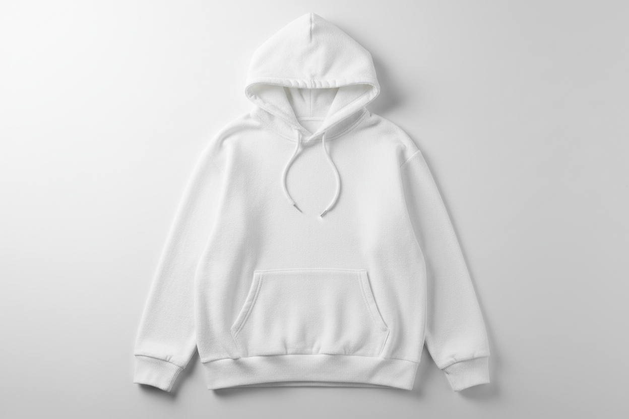 white hoodie