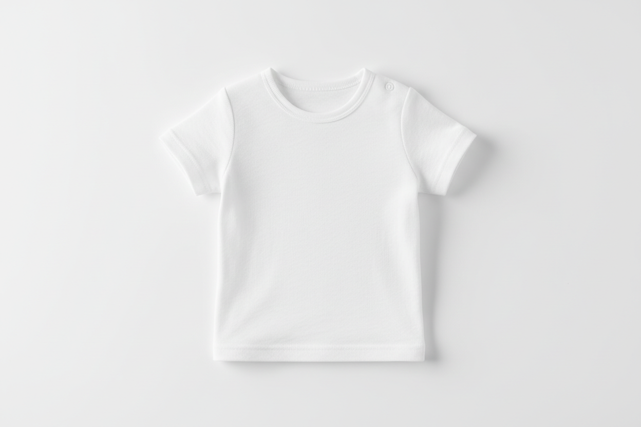 white infant shirt